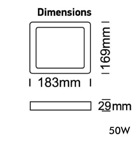 Strålkastare utomhus LED 50W - New ACTION - OSRAM CHIP DURIS E2835