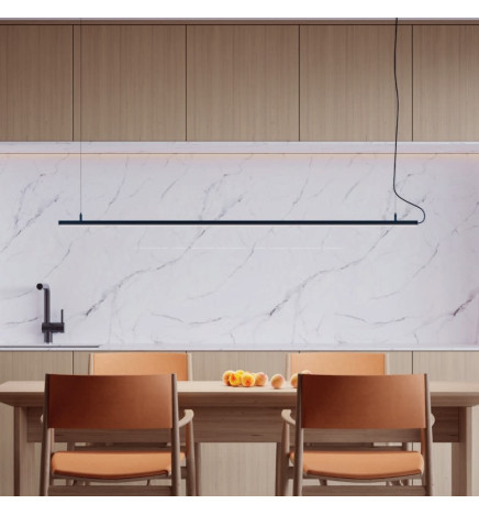 Linearlampe Pendelleuchte - MILANO SLIM SCHWARZ - 0,5 m - 1 m - 1,5 m - 2 m - IP54