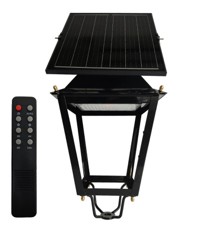 Solcelle-LED-lysstolpe - Villa - 300W  Chip LUMILEDS - Stål