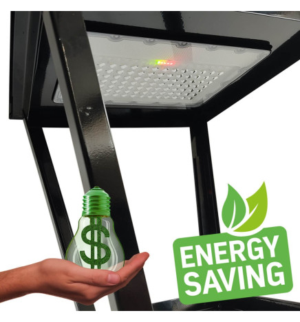 Aurinkoenergialla toimiva LED-katuvalo - Huvila - 300W Chip LUMILEDS - Teräs