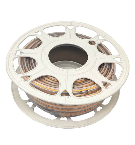 Ruban LED COB 220V | 320 LED/m | 20m | FLIP CHIP | 1200Lm | 12W/M | CRI92 | IP67  | Coupe tous les 25 cm