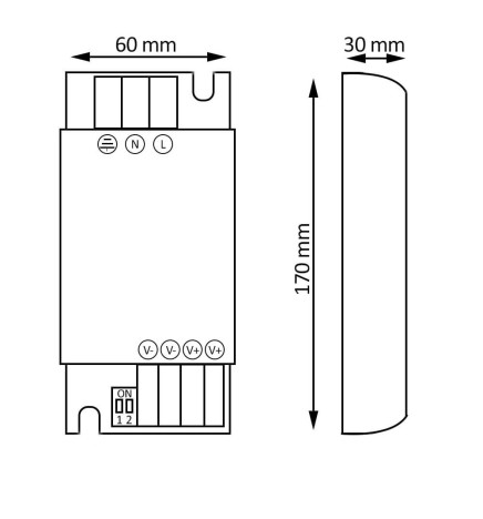 Stromversorgung 24V 200W 8.3A Tecmo - GXTronic