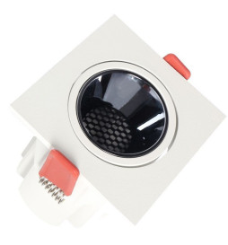 Downlight LED 12W Carré Blanc - Bridgelux Chip - UGR11- CCT- CRI+92