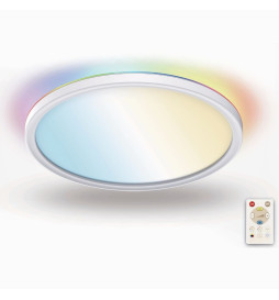 LED-kattovalaisimen pyöreä pinta RGB+CCT - Control Remoto - Chip Lumileds