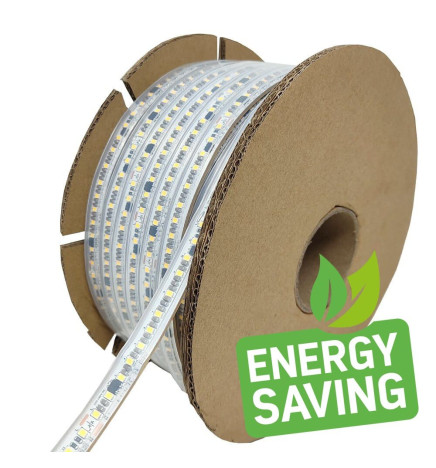 LED-strip 220V FOTOGRAFI VIDEO | CUT TO MÄTNING | 120 LED/m | 50m | SMD2835 | 1800Lm/W | 14W/M  | IP67 | Skär var 10cm