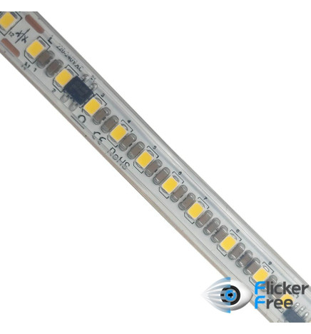Ruban LED 220V PHOTOGRAPHIE VIDÉO | A LA COUPE | 120 LED/m | 50m | SMD2835 | 1800Lm/W | 14W/M | IP67 | Coupe  10 cm