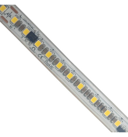 Ruban LED 220V PHOTOGRAPHIE VIDÉO | A LA COUPE | 120 LED/m | 50m | SMD2835 | 1800Lm/W | 14W/M | IP67 | Coupe  10 cm