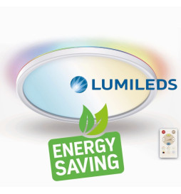 LED-kattovalaisimen pyöreä pinta RGB+CCT - Control Remoto - Chip Lumileds