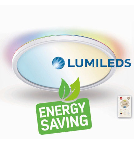 LED-kattovalaisimen pyöreä pinta RGB+CCT - Control Remoto - Chip Lumileds