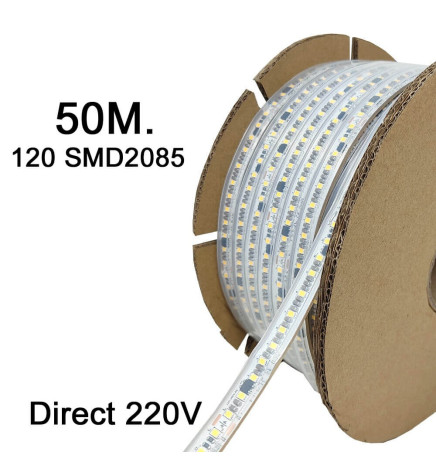 Striscia LED 220V FOTO VIDEO | TAGLIO PERSONALIZZATO | 120 LED/m | 50m | SMD2835 | 1800Lm/W | 14W/M  | IP67 | Tagliare ogni 10cm
