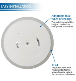 LED Surface mounted ceiling light 20W - 4000K - Lumileds Chip