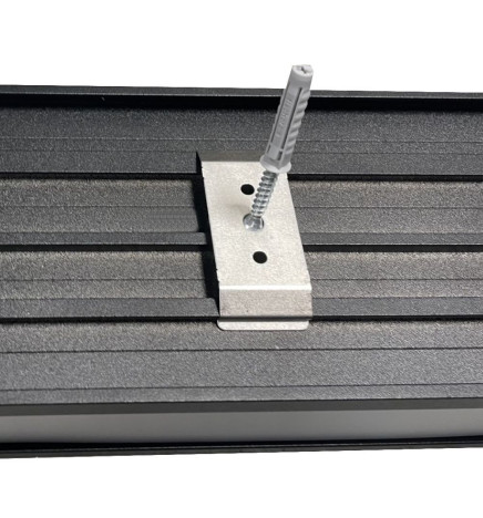 Applique LED lineare - WASHINGTON NERO - 0.5m - 1m - 1.5m - 2m - IP54