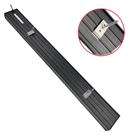 Wall Light Linear LED - WASHINGTON GRAY - 0.44m - 0.94m - 1.44m - 1.94m - IP54