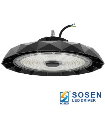 200W-150W -100W  High Bay LED UFO DIAMOND  SOSEN Driver - Dimmable 1-10V - 170lm/w - IP65