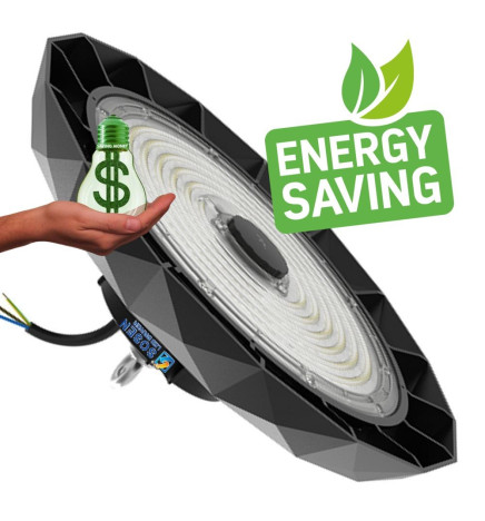 High Bay UFO DIAMOND 200W-150W -100W  SOSEN Driver - Dimbar 1-10V - 170lm/w - IP65