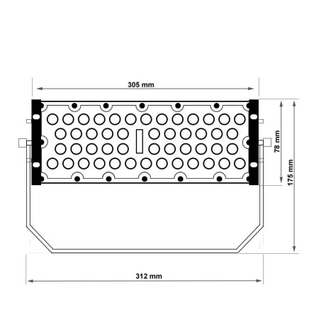 50W DOB-LED-Projektor MAGNUM OSRAM SMD3030-3D 180Lm/W 90º Chip