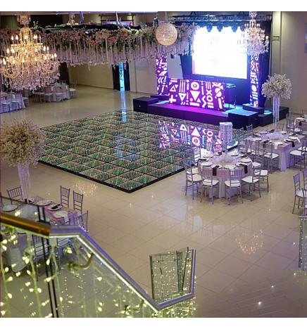 Kaupallinen Lattia - 3D-Effekti - InfinityLED  STARS  - RGB - 1 m2