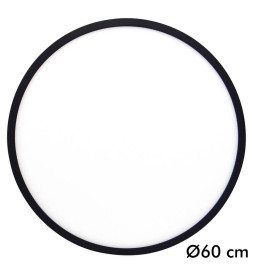 LED-kattovalaisin pinta - 40W - himmennettävä - OSLO - musta - VALITTAVA VÄRI - CCT