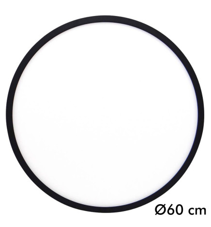 40W LED-loftlampe til overflade DIMBAR - OSLO - sort - SELECTABLE COLOR - CCT