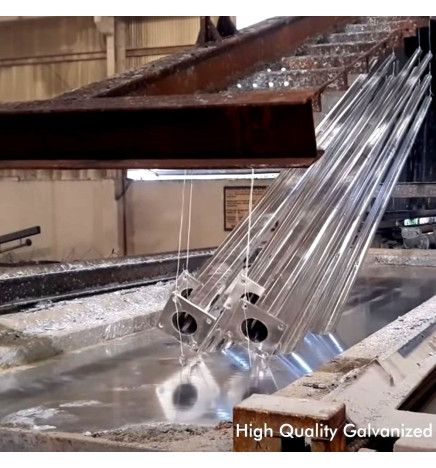 Cruzeta de Aço com dois Braços - Aço Galvanizado