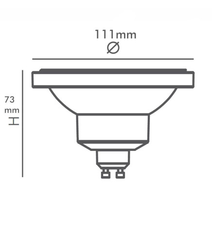 AR111 14W LED Lyspære 24º GU10