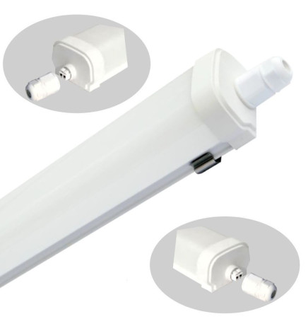 30W Integrated-LED Tri-Proof Light - GLOWLUXE - Interconnectable - 120cm - IP65