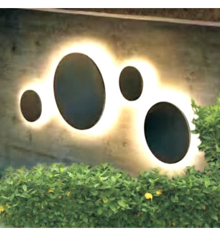 Wall Light  LED - 9W - MOON - Selectable CCT Color - IP65