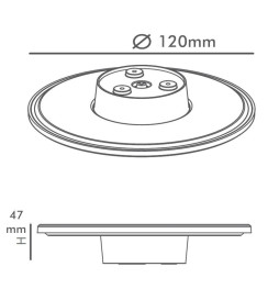 Wall Light  LED - 9W - MOON - Selectable CCT Color - IP65