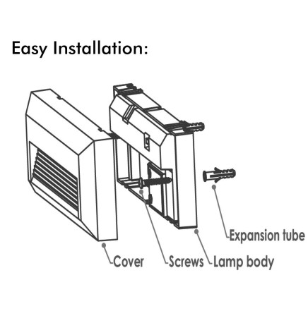 Balise LED de Signalisation - 6W - Surface - KOUVOLA - Noire - CCT Couleur Sélectionnable - IP65