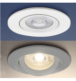 7W White Round LED Downlight - CCT Selectable Color