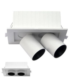 12W Downlight LED - DIRECTIONAL PERISCOPIC - Rectangular - CCT Selectable Color