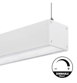 LED 56W Lineær - 2 meter - Svart - Strimmellys + POSTDAM Hengelampe - UGR17