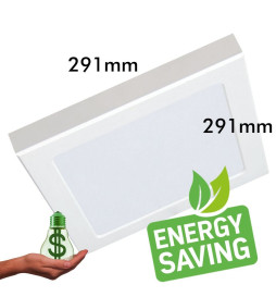 Downlight + LED Ceiling Light - Square - MOSS WHITE- 24W ADJUSTABLE - Selectable CCT Color