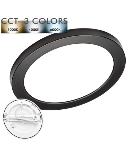 Downlight +  Plafond LED - Circular - 6W - MOSS AJUSTABLE -  CCT Cor Selecionável