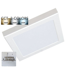 Downlight - Plafone Quadrato a LED - MOSS BIANCO - 24W REGOLABILE - CCT Colore Selezionabile