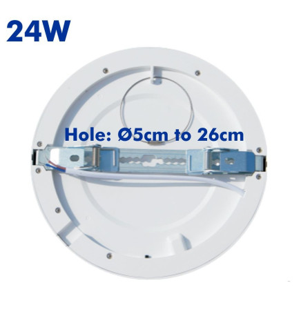 Downlight + LED Ceiling Light - Circular - MOSS - 24W ADJUSTABLE - Selectable CCT Color