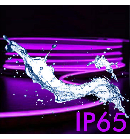 Neon LED - 5 metros - Roxo - LED 6mm - 12V - Corte 2,5cm