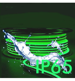 Neon LED - 5 metri - VERDE- LED 6mm - 12V - Taglio 2,5cm