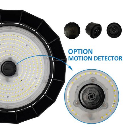 High Bay UFO DIAMOND 200W-150W -100W  SOSEN Driver - Dimbar 1-10V - 170lm/w - IP65