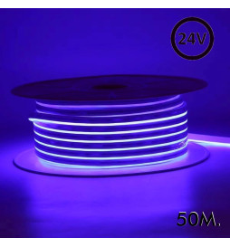 Néon LED flexible 24V - 10W/m - Bobine 50m - 6x12mm - JAUNE