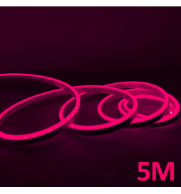 LED Neon - 5 meters - PINK - 6mm LED - 12V - Cut 2.5cm