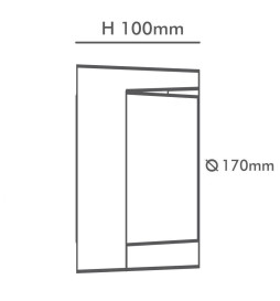 Aplique  LED - 15W - ESTOCOLMO - Cor CCT Selecionável - IP65