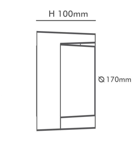 Aplique  LED - 15W - ESTOCOLMO - Cor CCT Selecionável - IP65