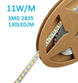 Tira LED 24V |130 LED/m | 5m | SMD2835 | 950Lm |11W/M | CRI93 | IP20
