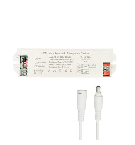 Emergency Battery for LED luminaire - Max.50W