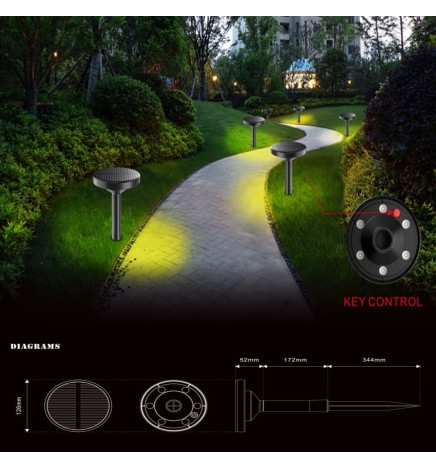 Faretto solare da giardino LED - GENK - IP65 - CCT