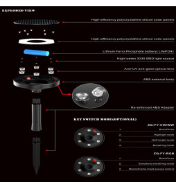 Solar Spike havebelysning LED - GENK - IP65 - CCT