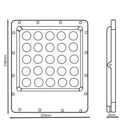 100W LED Outdoor Floodlight - Avant Pro - OSRAM CHIP DURIS E 2835 - 5 Years