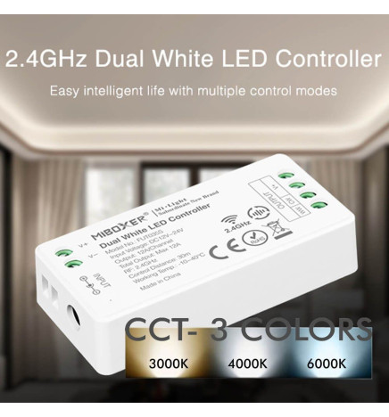 CCT Dual Mini RF Controller 4 Zones 12A + Remote Controller