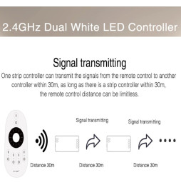 CCT Dual Mini RF Controller 4 Zonen 12A + Fernbedienung